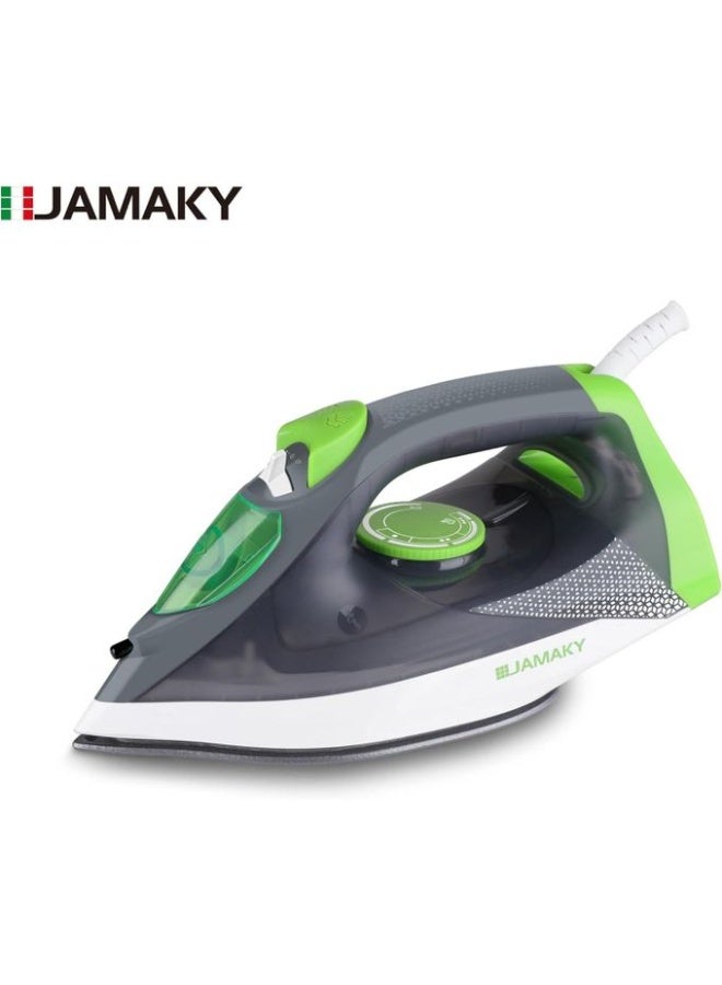 Jamaky 1102 Powerful 2200W Steam Iron for Clothes & Curtains Professional-Grade Ironing for Wrinkle-Free Fabrics - Image 2