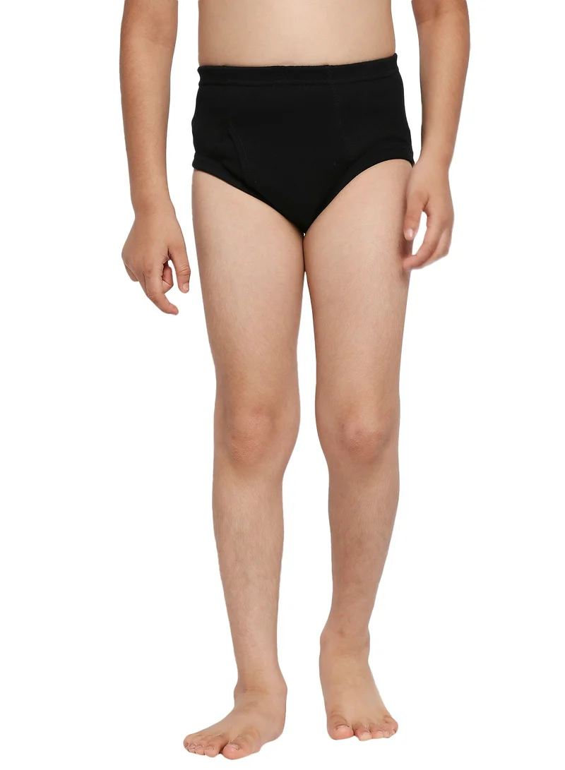 BYC BOY'S COTTON BRIEF (PACK OF 3) - BLACK