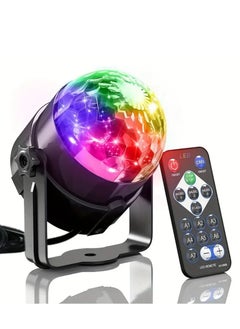 NIBEMINENT 1PC ABS crystal remote control magic ball light, seven color flashing stage light with remote control bracket, remote control color change, cold dance table light, color flashing projection light  - Image 1