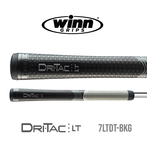WINN DRI-TAC LT OVERSIZE Golf Grip - Non-Slip Comfort, Moisture-Wicking, Shock Absorption, AVS Technology, Hand Alignment & Arthritis Relief, Better Control with Lighter Grip Pressure, Ideal for Hand Injuries, Less Tapered Profile for Easier Gripping - Image 2