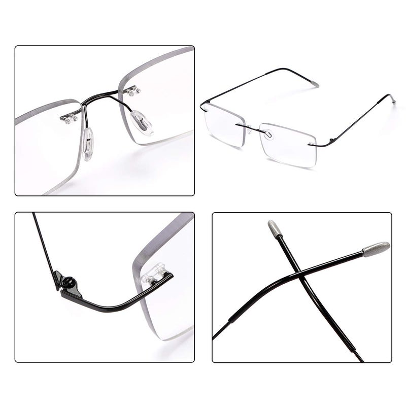 YIMI Photochromic Progressive Multifocus Reading Glasses for Men Women UV400 Sun Readers Computer Anti Blue Light Glasses(Black, 2.00, multiplier_x) - Image 4