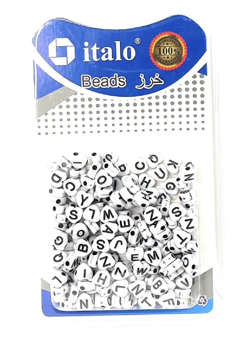 ITALO DIY Crafting Alphabet Letters Spacer Bead Set - Image 1