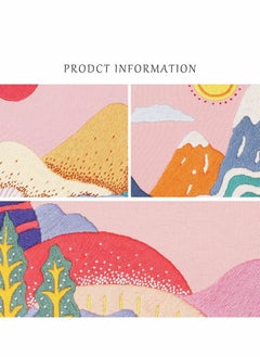 Y&D 3 Pack Embroidery kit, Pink Cloth, Pattern of Mountains, Starter Also Includes Hoop, Needle, Thread and Instructions for Adults Kids Beginners (Pink)  - Image 4