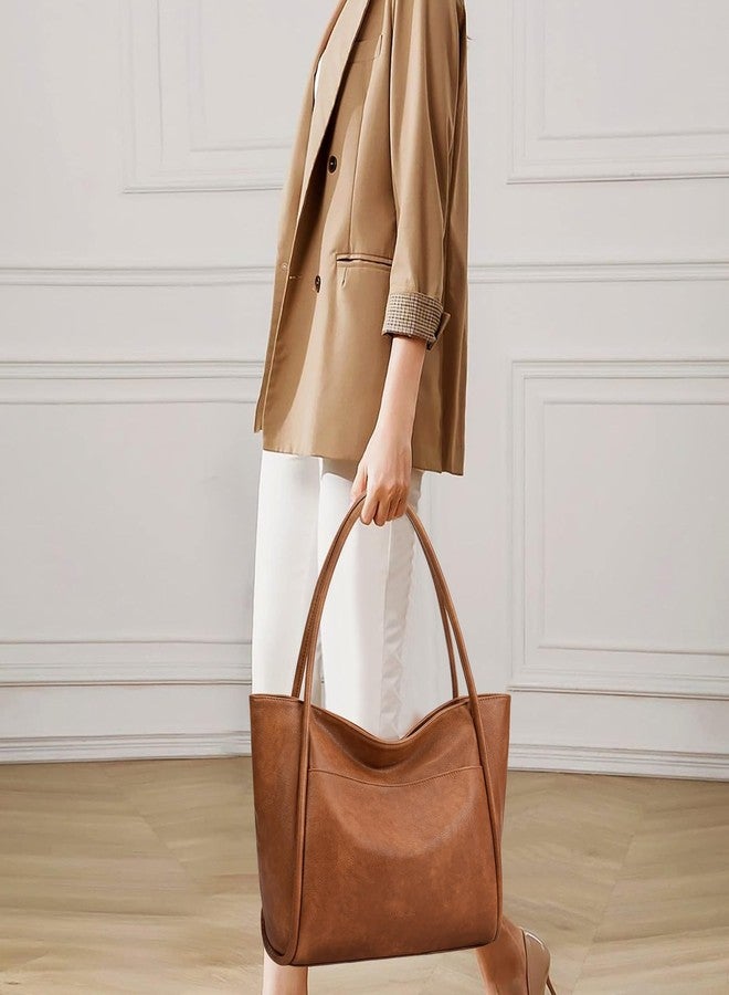 GAEKEAO Tote Bag for Women Work with Zipper Vegan Leather Ladies Travel Shoulder Bags Purses and Handbags Casual Weekender - Image 2