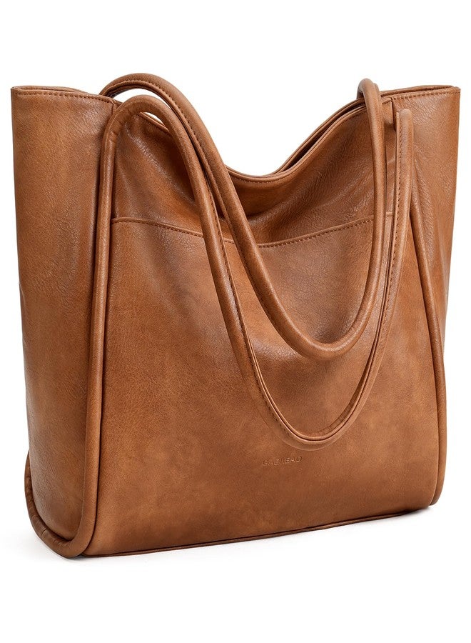GAEKEAO Tote Bag for Women Work with Zipper Vegan Leather Ladies Travel Shoulder Bags Purses and Handbags Casual Weekender - Image 1