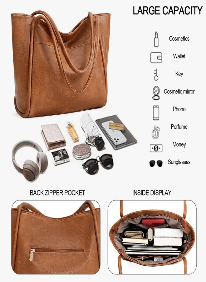 GAEKEAO Tote Bag for Women Work with Zipper Vegan Leather Ladies Travel Shoulder Bags Purses and Handbags Casual Weekender - Image 4