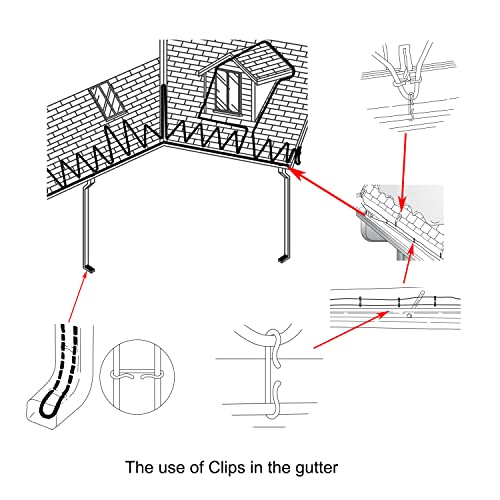 HEATIT Roof De-Icing Heating Cable 16 Spacer and 19 Clips Kit - Image 4