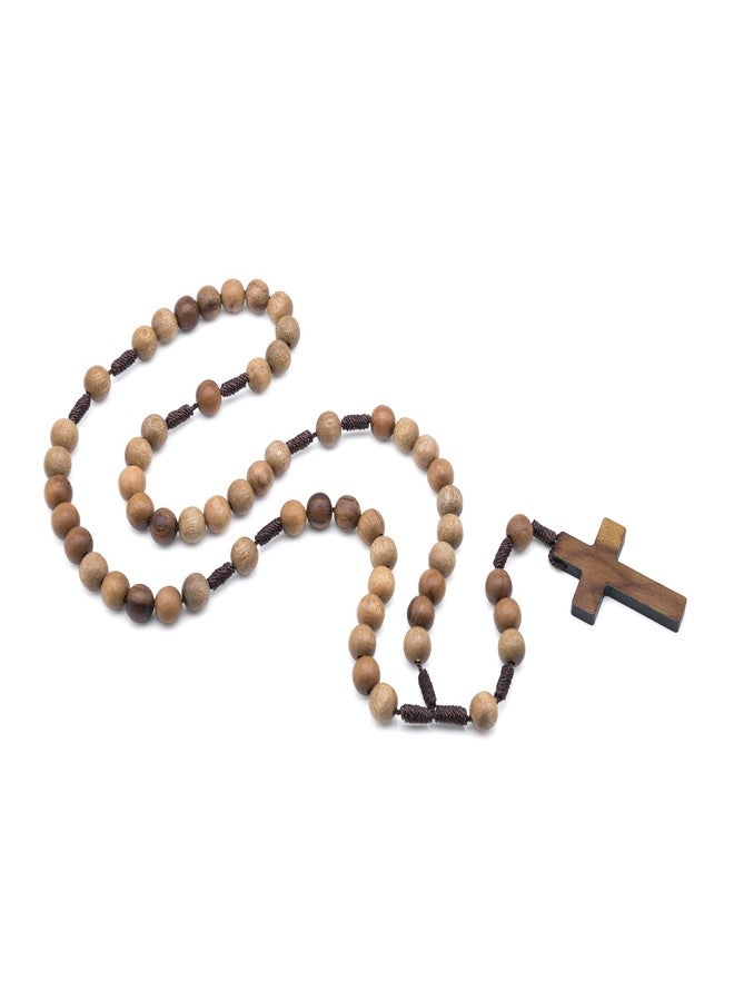 Intercession Solid Wood Rosary with Cross (Large) - Image 2