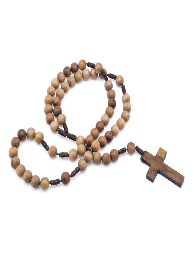 Intercession Solid Wood Rosary with Cross (Large) - Image 1