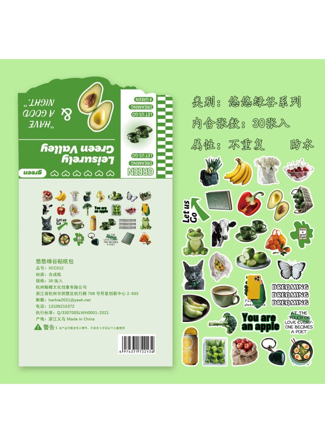 [sticker Pack Collection] Korean Retro Ink Cute Animal Dessert Food Girl's Heart Hand Account Sticker
