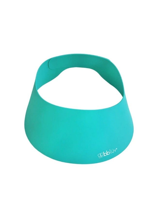 bbluv Käp - Silicone Baby Shower Cap, Adjustable, Soft Shower Cap For Kids And Toddler (Aqua) - Image 1