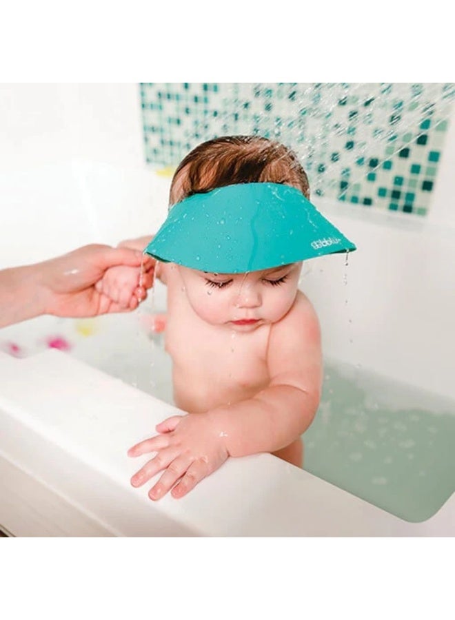 bbluv Käp - Silicone Baby Shower Cap, Adjustable, Soft Shower Cap For Kids And Toddler (Aqua) - Image 2