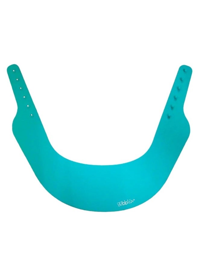 bbluv Käp - Silicone Baby Shower Cap, Adjustable, Soft Shower Cap For Kids And Toddler (Aqua) - Image 4