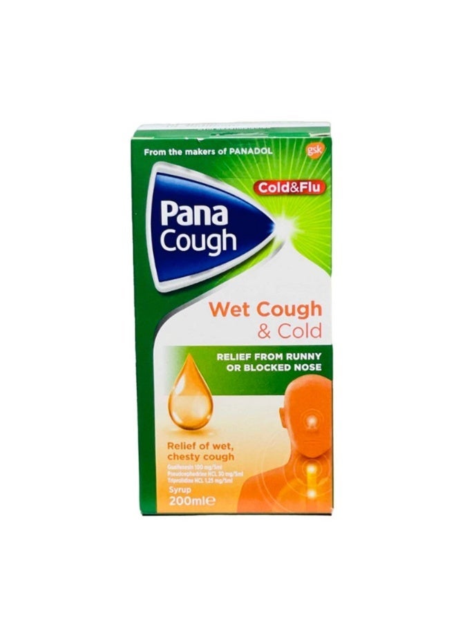 GlaxoSmithKline Pana Cough Syrup 200 Ml (Actifed ) - Image 1