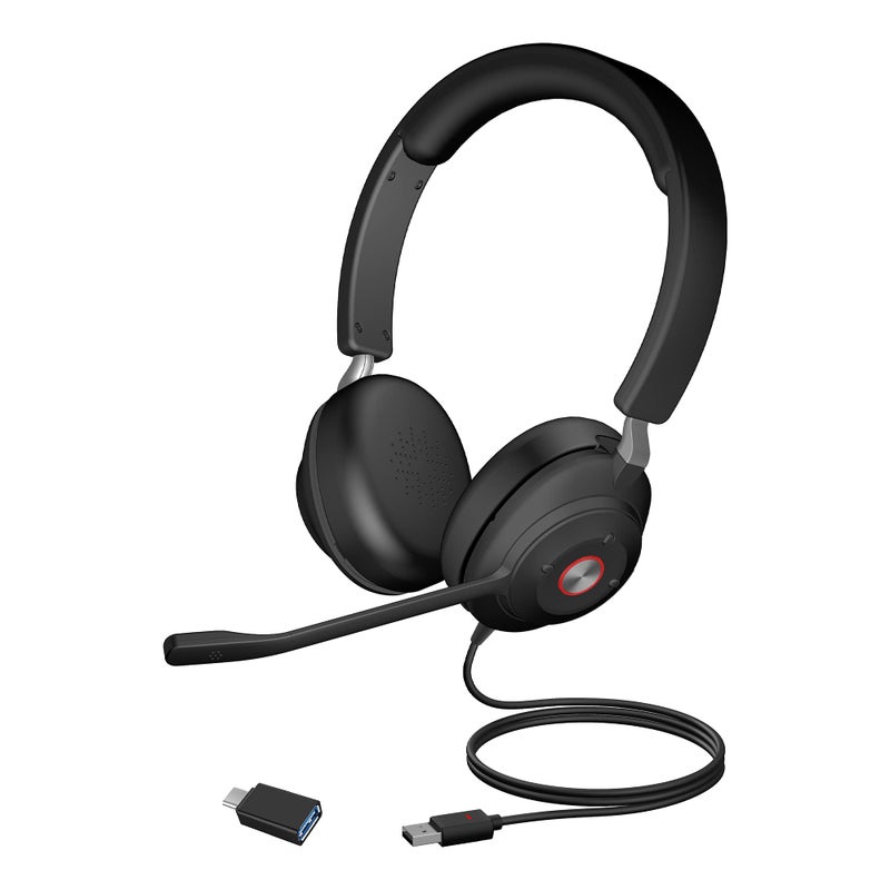 Cyber Acoustics سماعة الرأس USB الأساسية من سايبر أكوستكس (HS-2000) - سماعة احترافية للمكالمات والموسيقى، راحة طوال اليوم، تحكم مدمج في الكوب، محسّنة لمنصات UC - Image 3