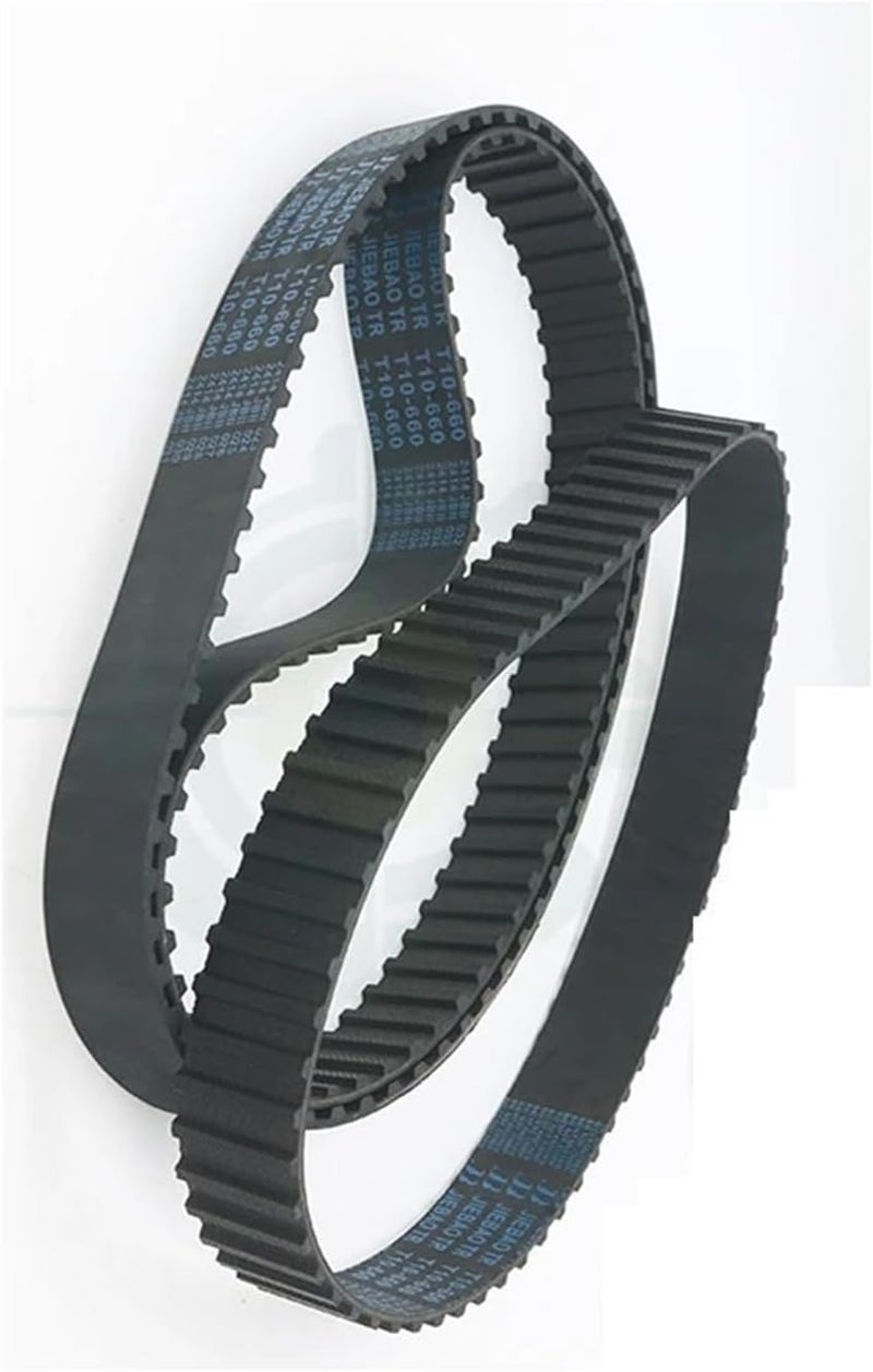T10 Timing Belt 160mm To 880mm T10 Belt 15mm 20mm 25mm T10 Synchronous Belt 30mm 40mm 50mm Closed Loop Rubber Timing Belt T10(660mm,20mm) - Image 1