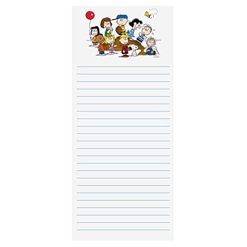 Graphique Magnetic Notepad - Peanuts Gang Grocery and Shopping List - Fun Decorative To-Do List - Perfect House Warming Gifts - 100 Tear off Sheets (4" x 9.25" x .5") - Image 1