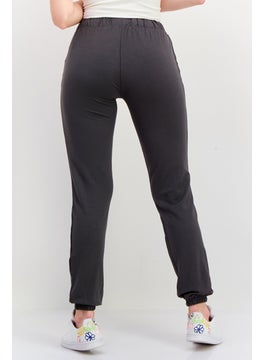KANGOL Women Regular Fit Brand Logo Jogger Pants, Grey  - Image 2