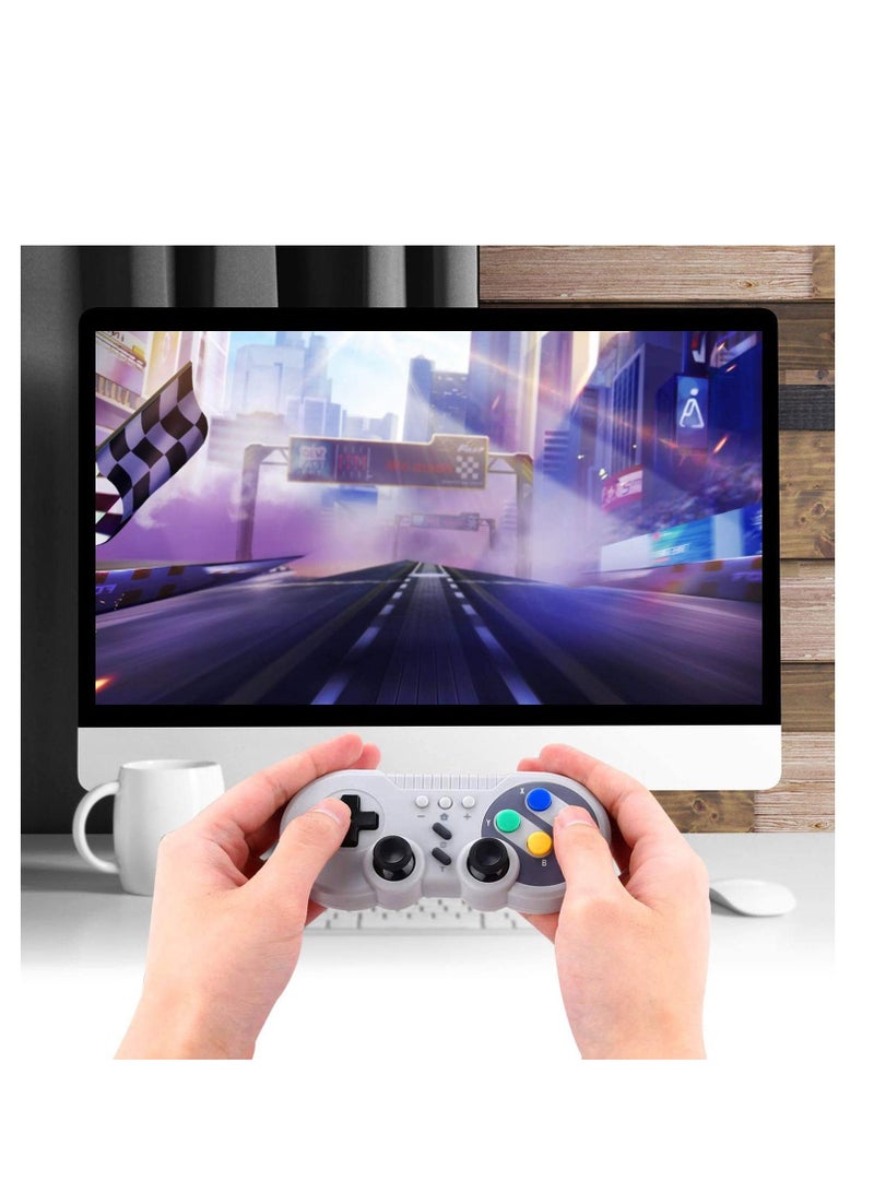 KASTWAVE Game Controller for Nintendo Switch Pro, Wireless Pro Game Controller for Switch Console,  with Gyro, Supports Dual Vibration Turbo Function, Classic Gamepad for OLED/Windows PC  - Image 3