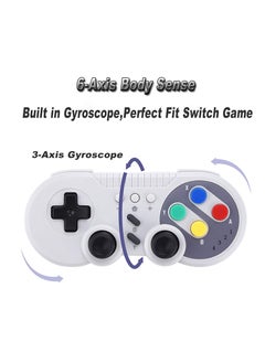 KASTWAVE Game Controller for Nintendo Switch Pro, Wireless Pro Game Controller for Switch Console,  with Gyro, Supports Dual Vibration Turbo Function, Classic Gamepad for OLED/Windows PC  - Image 2