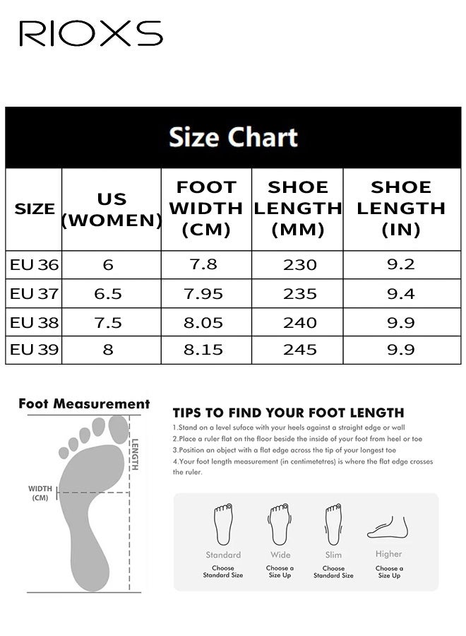 RIOXS Women's Trainers, Chunky Platform Sneakers, Fashion Daddy Sneakers, Classic Lace-up Sport Shoes, Casual Breathable Athlesiure Shoes, Lightweight Running Shoes with Anti-Slip Soles, Chic Sneakers for Streetwear and Daily Outfits - Image 5