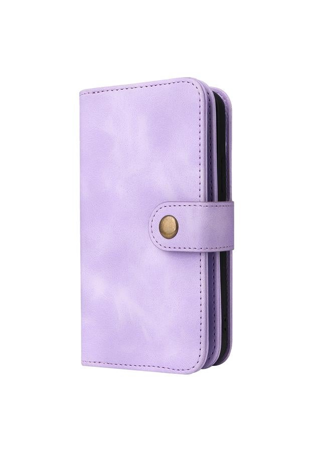 S-TOP Case For iPhone 13 Multifunctional Card Slot Zipper Wallet Flip Leather Phone Case - Image 2