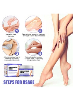 West&Month Varicose Veins Cream to Relieve Phlebitis Angiitis, Varicose and Spider Veins Massage Cream, Relieves Leg Swelling Pain and Fatigue, Improve Leg Appearance 30g  - Image 5