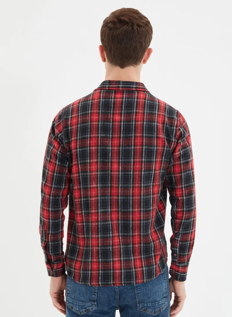 trendyol Checked Slim Fit Shirt