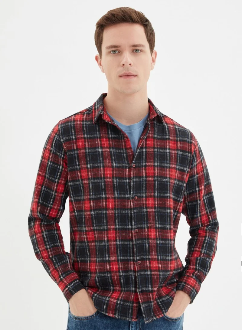 trendyol Checked Slim Fit Shirt