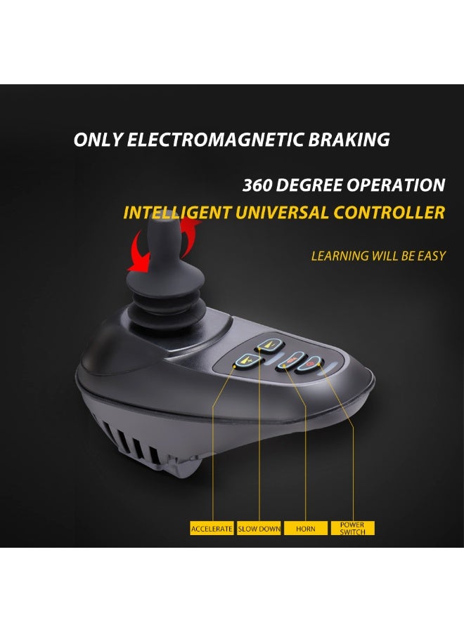 Folding Power Wheelchair with 52cm Widen Spacious Seating Electric Wheelchair for Adults Seniors Elderly - Image 3