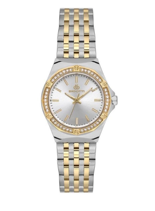 Bigotti - Raffinato Women Watch | Stainless Steel Band & Brass Case | Analog | Round Dial | Mineral Glass | Japanese Quartz | Water Resistant 30 Meters - Image 1