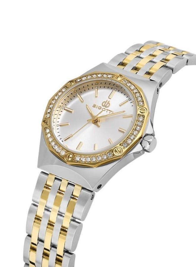 Bigotti - Raffinato Women Watch | Stainless Steel Band & Brass Case | Analog | Round Dial | Mineral Glass | Japanese Quartz | Water Resistant 30 Meters - Image 5