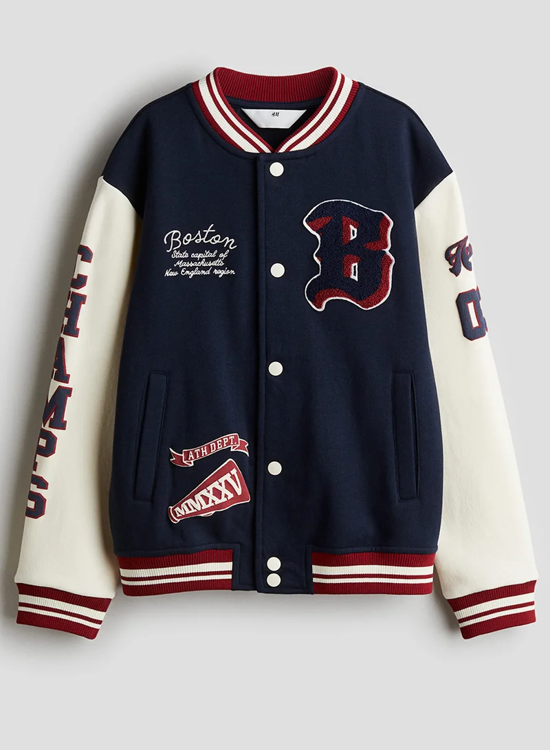 H&M Sweatshirt Baseball Jacket