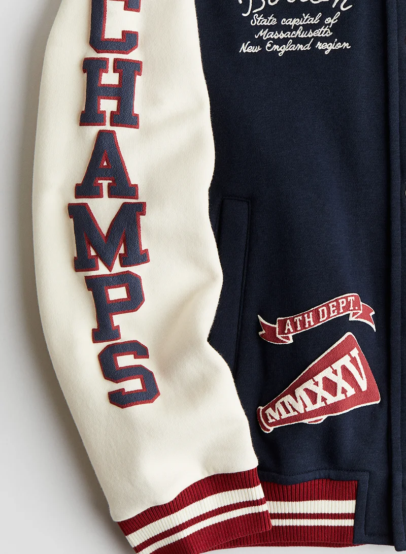H&M Sweatshirt Baseball Jacket