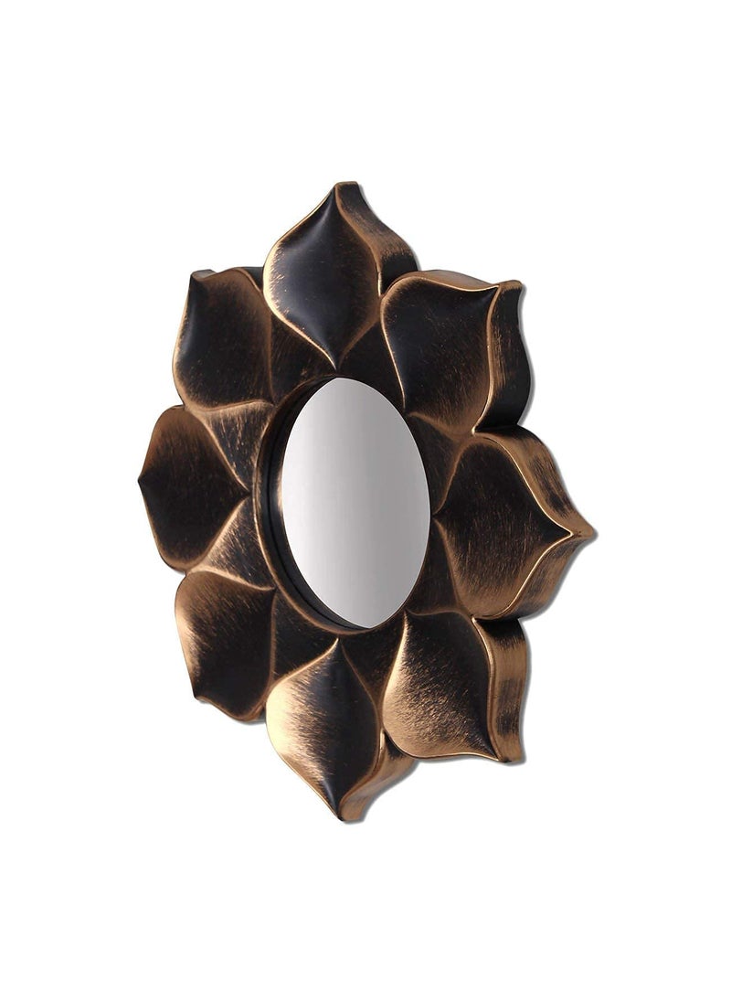 Art Street Art Street Lotus Petal Decorative Wall Mirror Set of 2, Wall Hanging Mirrors for Living Room Decoration (Size - 9 x 9 inch)  - Image 4