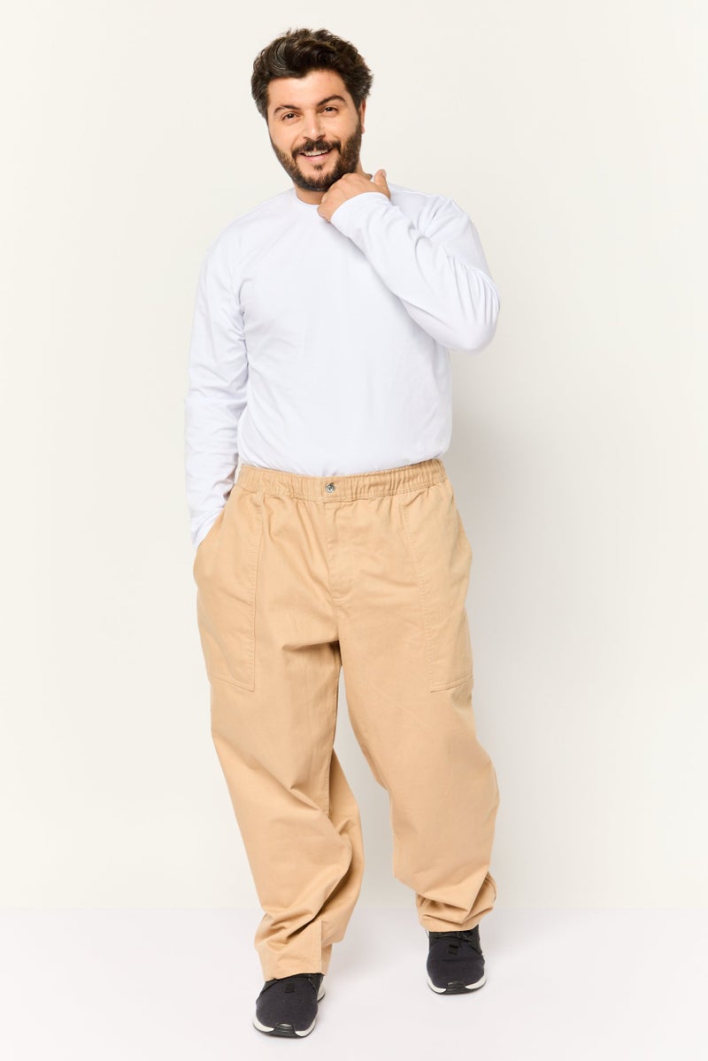 PUMA Men Sportswear Fit Solid Chino Pants, Tan - Image 4