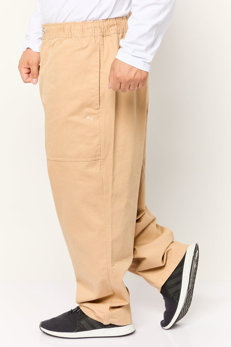 PUMA Men Sportswear Fit Solid Chino Pants, Tan - Image 2
