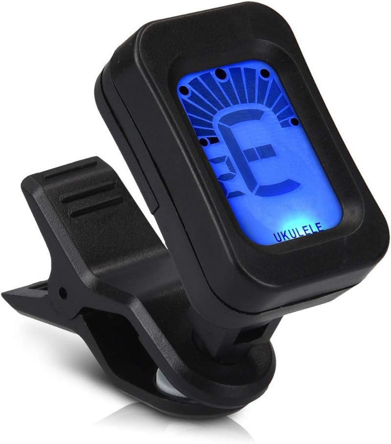 Powerpak GT-25 Clip On Guitar Tuner - Battery Powered Digital Tuner for Acoustic Guitars, Ukulele, Violin, Bass and Other Musical Instruments - Image 1