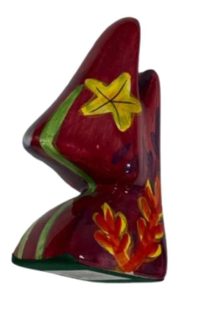 FIND MY Reader FMR Glass Nose Spectacle/Eyeglass Holder (Red floral patterns) - Image 3