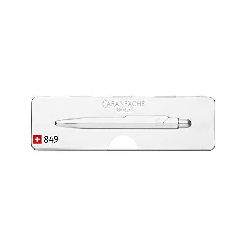 Caran D'ache Pop Line Matt White Ballpoint Pen with Metal Case (849.502) - Image 3