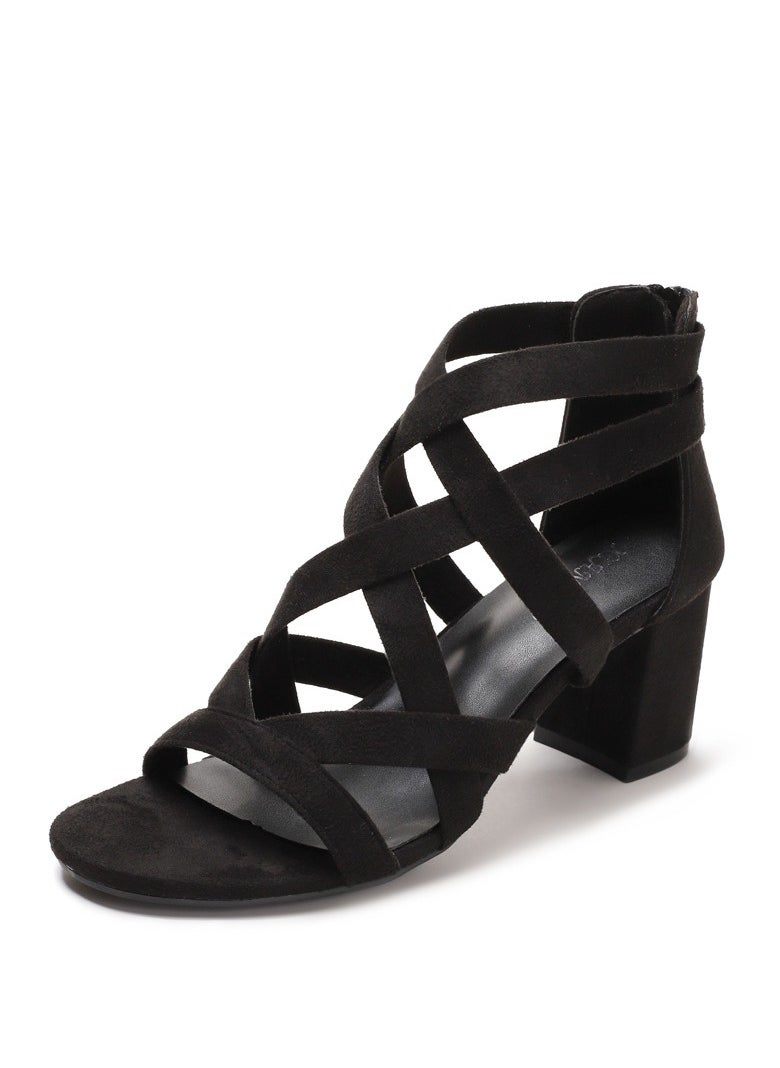 SIKETU New Versatile Fairy Style Thick Bottom Thick Heel Roman Sandals  - Image 1