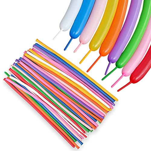 JINUPHION 100 Pcs Long Balloons DIY 260 Latex Balloons for Birthday Wedding Decor Party Decoration Ties - Image 1