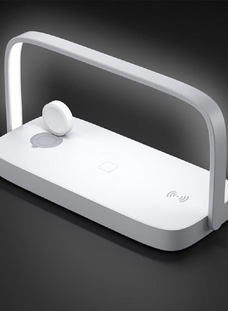 Wireless Charging Bedside Table Lamp, 4 in 1 Bedroom Charging u0026 Reading Night Light - Image 4