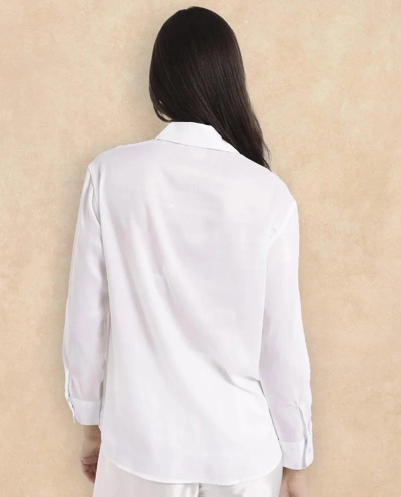 Rareism Women's Floral Sophistication: Formal Shirt