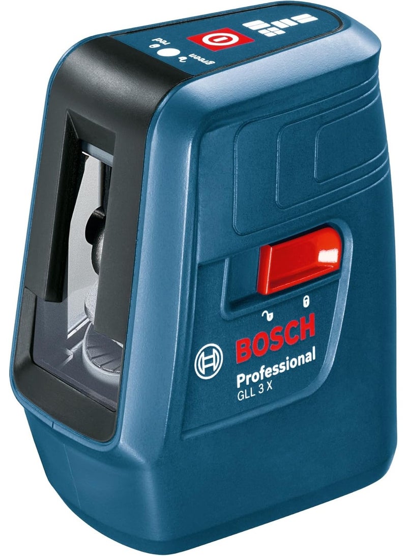 بوش ميزان ليزر 3 خط 15 متر أحمر من بوش موديل GLL 3 X-0601063CJ0 - Image 1