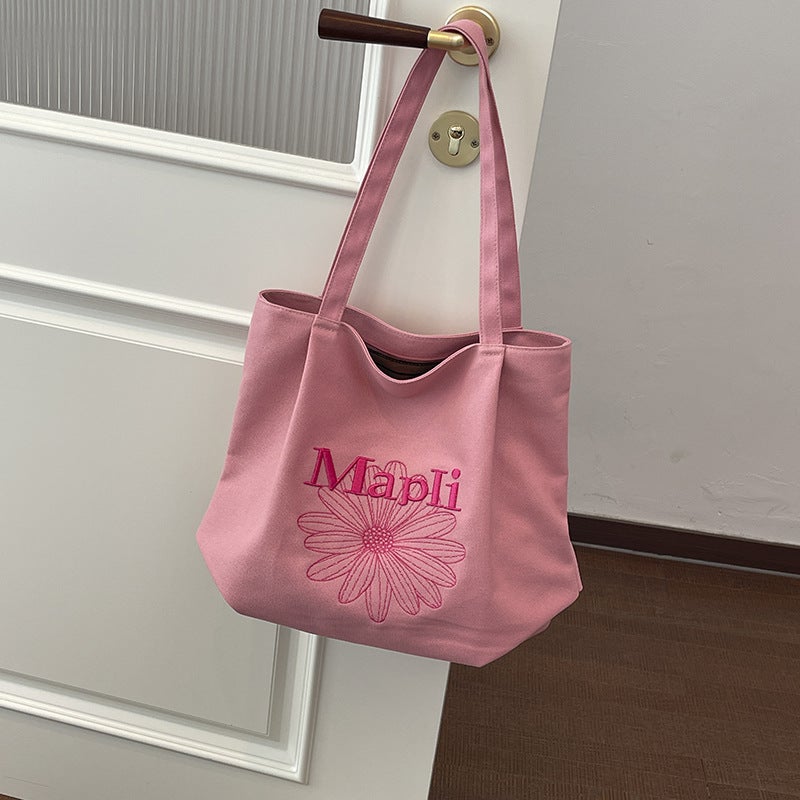 حقيبة كتف قماشية نسائية - Image 2
