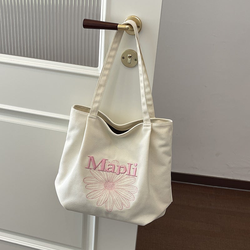 حقيبة كتف قماشية نسائية - Image 1