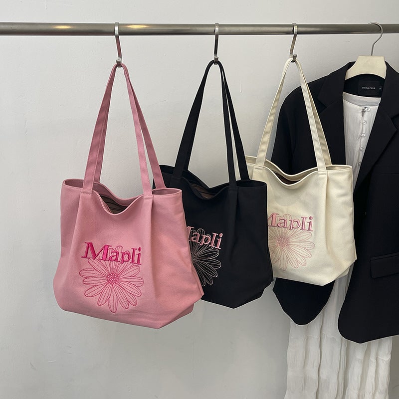 حقيبة كتف قماشية نسائية - Image 4