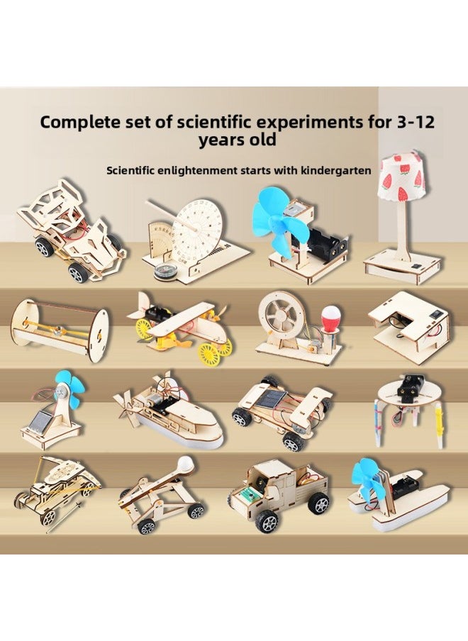 Generic - Primary School Students Science And Technology Education Small Production Suit Children Creative Diy Science Experiment Physics Manual Invention Materials-Specification:Kechuang Sea, Land And Air Experiment 10-piece Set - Image 1