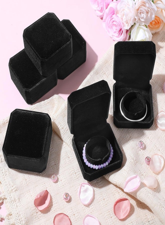 Tobeelec 12 Pcs Velvet Bracelet Boxes for Jewelry Gift, Classic Black Bracelet Gift Box Jewelry Box Storage Case Organizer Holder for Wedding, Engagement, Proposal, Birthday and Anniversary (Black) - Image 4